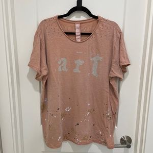 MAGNOLIA PEARL “art” Boyfriend Cut Tee Masala OS